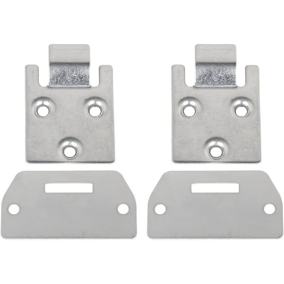Genrics Seat Bottom Hinge and Plate Replacement for EZGO TXT MPT Medalist Shuttle Workhorse Golf Cart Set of 2 Pairs