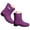 Purple, variant on Short Ankle Rain Boots Women Lightweight Chelsea Rainboots Rubber Waterproof Booties