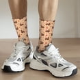 thumbnail image 4 of Uemuo Turkey And Autumn Leaves Pattern Women's Crew Socks, Soft Durable Breathable Moisture-Wicking with Odor Control Cotton socks, 4 of 9