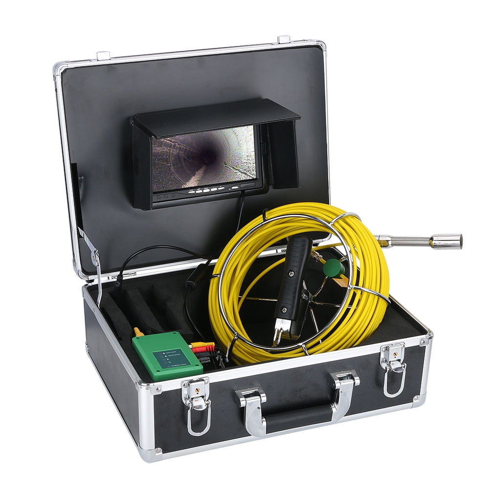 7/" 20M 1000 TVL Drain Pipe Sewer Inspection Video Record Camera System