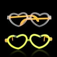 thumbnail image 2 of OMG! Heart-Shaped Glasses Accessory (Excluding Fluorescent Sticks) - Glow Sticks Halloween for Kids Adult Glow in the Dark Accessories Decors Glowsticks 1Ml, 2 of 7