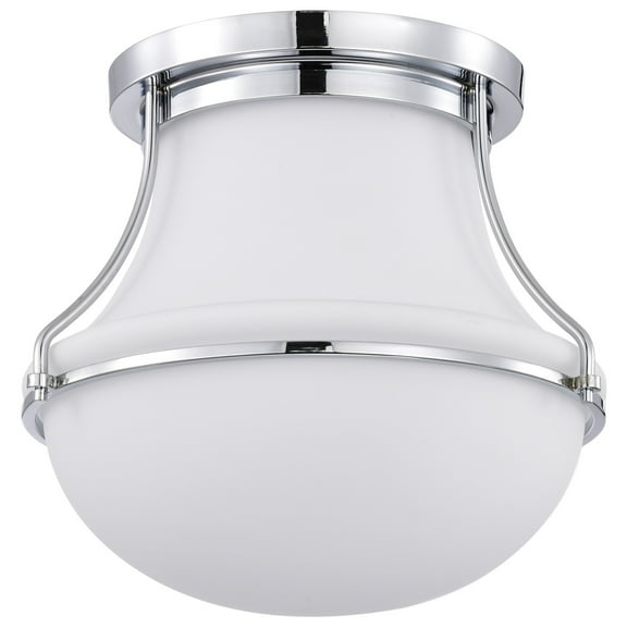 60/7871-Nuvo Lighting-Valdora - 1 Light Flush Mount In Traditional Style-12.25 Inches Tall and 14 Inches Wide-Polished Nickel Finish