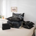 thumbnail image 4 of YST Abstract Dark Grey Marble Bedding Set, 7-Piece, Full, 4 of 4