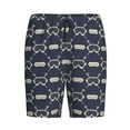 thumbnail image 6 of Daiia Ski Goggles Vintage Print Mens Woven Stretch Pajama Short,Short Pajama Pants-3X-Large, 6 of 7