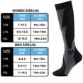 thumbnail image 5 of Men Women Socks Elastic Sports Socks Football Running Stockings Climbing Cycling Tennis Compression Socks 20-30Mmhg, 5 of 6