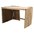 thumbnail image 4 of Wooden Small Pet Hideout Breathable Fence Hamster Hideout Hut with Platform for Rabbit Chinchilla Guinea Pig, 4 of 14