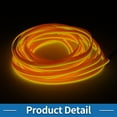 thumbnail image 4 of Unique Bargains 5m EL Wire Cable LED Glow String Light Car Interior Lighting Strip Flexible Neon Light for Car Decoration Battery Box(3V) Yellow, 4 of 7