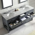 thumbnail image 5 of Caroline MD-2272-BGRO-WH-012 Estate 72 Inch Double Bathroom Vanity Set In White, 5 of 9