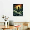 thumbnail image 3 of Nawypu Guiding Light, Lighthouse in Storm, Classic Prints Print on Canvas Wall Art, Beautiful Vintage Art for Living Room Decor, Canvas, Canvas Wall Art,Wall, 3 of 5