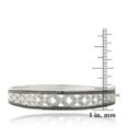thumbnail image 4 of 0.50 Carat Black and White Diamond Flower Bangle Bracelet, 4 of 4