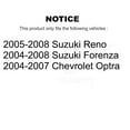 thumbnail image 2 of CMX Front Disc Brake Rotors and Ceramic Pads Kit for Car Chevrolet Optra Suzuki Forenza Reno K8C-100525, 2 of 11