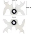 thumbnail image 2 of PinesC 4pcs Billiard Pool Cue Stick Plastic Slip-On PortableHead(White,Black), 2 of 5
