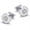 White, variant on Earrings simple fashion round set diamond Roman digital earrings net red-White