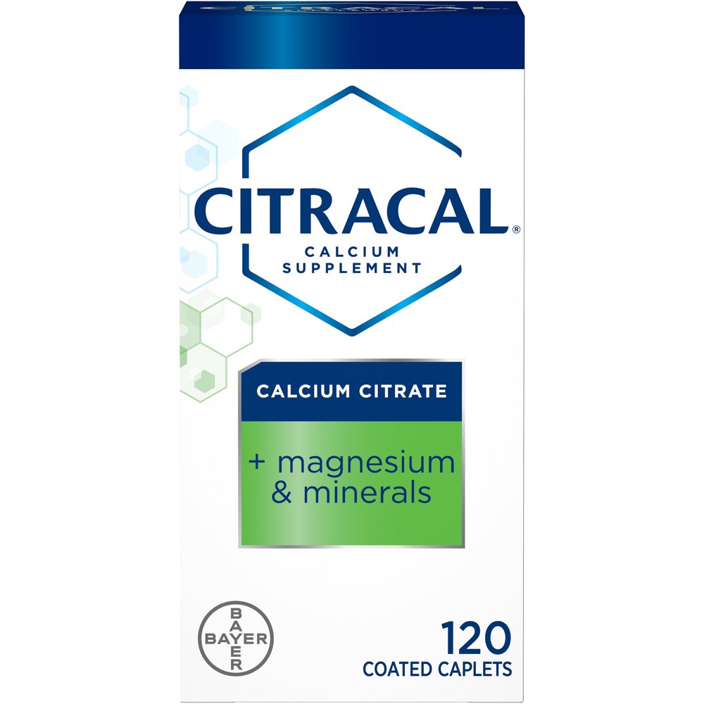 Citracal Plus Magnesium, Calcium Citrate, Vitamin D3, and Magnesium
