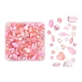 thumbnail image 1 of segolike Assorted Mixed Shapes Acrylic Beads DIY Making Bracelets Necklace Pink, 1 of 3