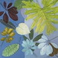 thumbnail image 2 of Pinto, Patricia 20x20 White Modern Wood Framed Museum Art Print Titled - Blue Garden I, 2 of 4