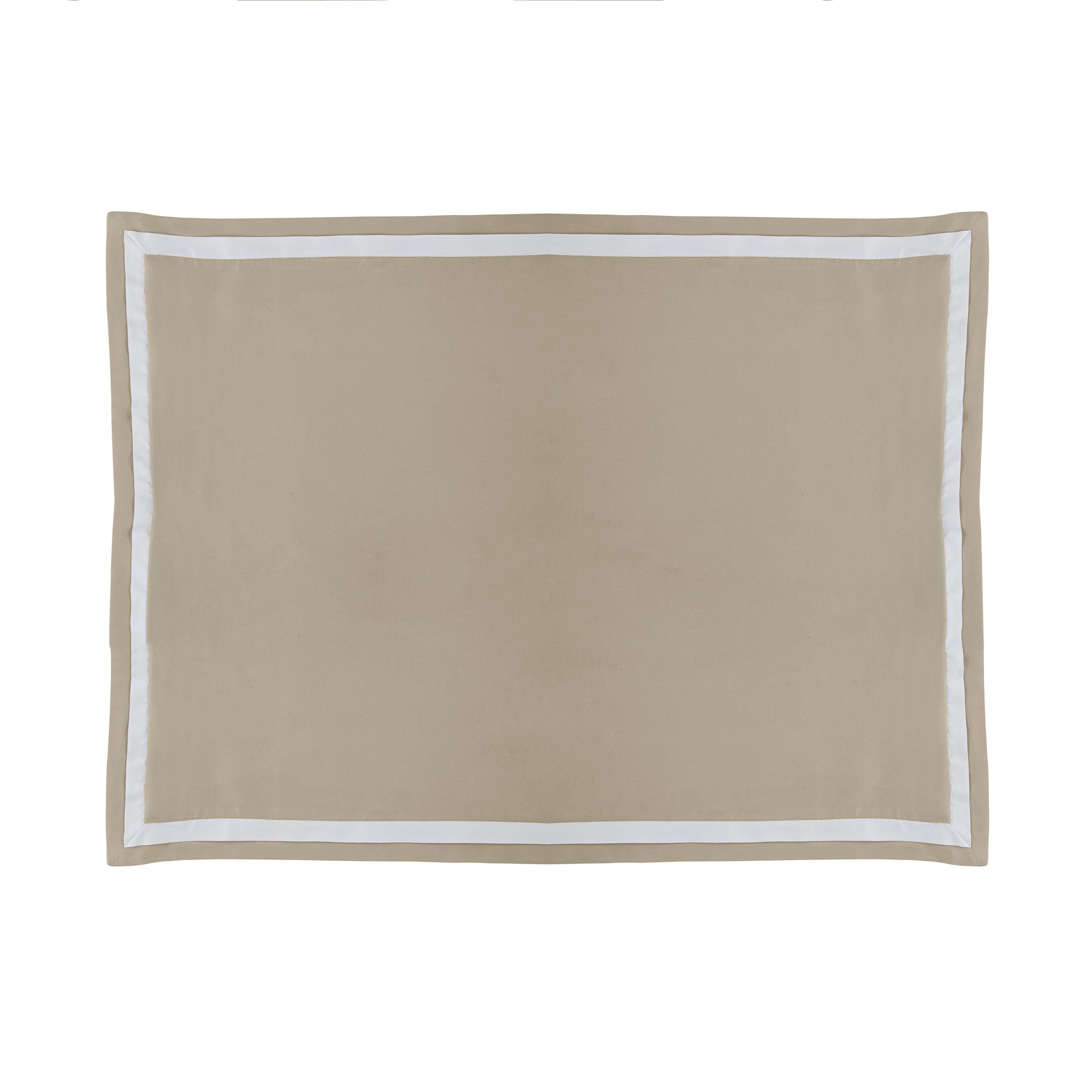 Martex 2000 Series Microbrushed Duvet Cover Set, Full/Queen, Khaki/White