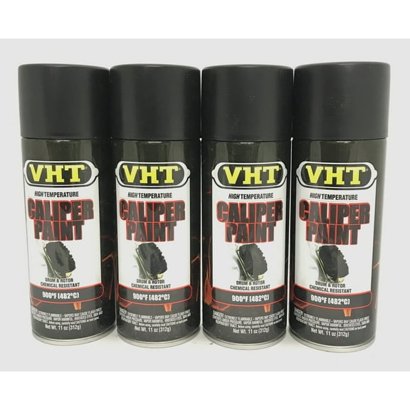 VHT SP739-4 PACK SATIN BLACK Brake Caliper Paint- High Heat -11 oz Aerosol