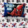 thumbnail image 4 of Spider-Man Classic Techno City 4-Piece Queen Sheet Set, Polyester, Blue and Red, Marvel, 4 of 7