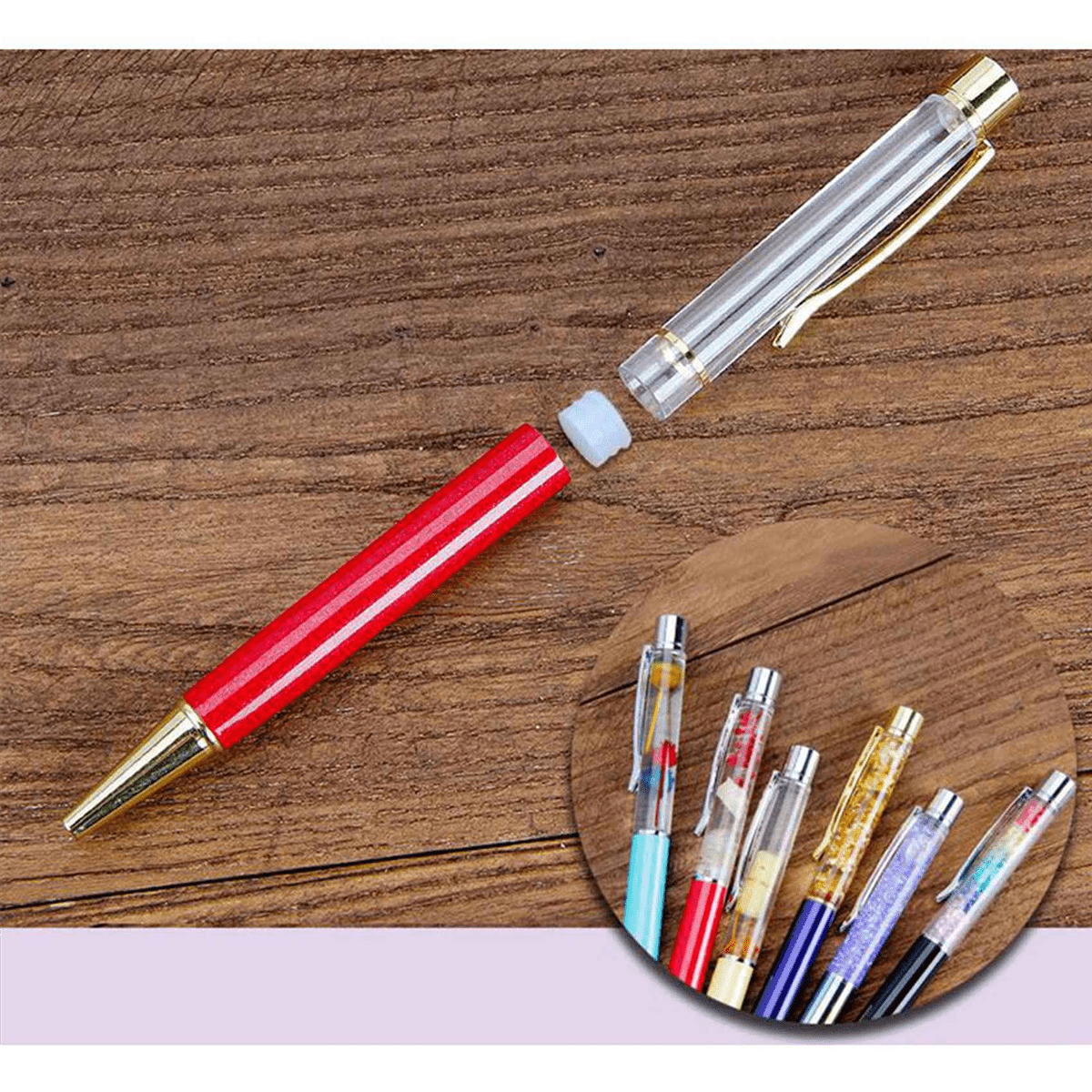 44 Colorful Empty Tube Floating DIY Pens,Metal Pens, Building Your Favorite Liquid Sand Pens Supplies for Many Occasions