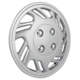 thumbnail image 3 of SCITOO Snap On Hubcap Auto Tire Replacement Exterior Cap OEM Steel Wheel Hubcaps Wheel Cover Rim 14 Inch Set of 4 PP Silver Hub Caps Universal, 3 of 5