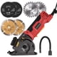 thumbnail image 1 of Mini sierra circular de 580 W, 3700 RPM, con cable, sierra circular eléctrica compacta de 4,8 amperios con guía láser, 1 of 8