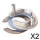 thumbnail image 1 of Juego de arandelas de contratuerca para grifo, paquete de 2 a 6, reemplaza accesorios para un solo orificio 2 piezas, 1 of 8