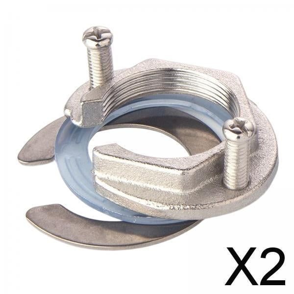 Juego de arandelas de contratuerca para grifo, paquete de 2 a 6, reemplaza accesorios para un solo orificio 2 piezas