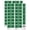 Dark Green, variant on Paid Double Line Border Invoice Sticker Set - Brown - Gloss Finish - 1.25" Mini