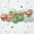 thumbnail image 3 of Globos de fiesta Togvu, color verde aguacate metalizado, oro rosa, 30 cm, 3 of 7