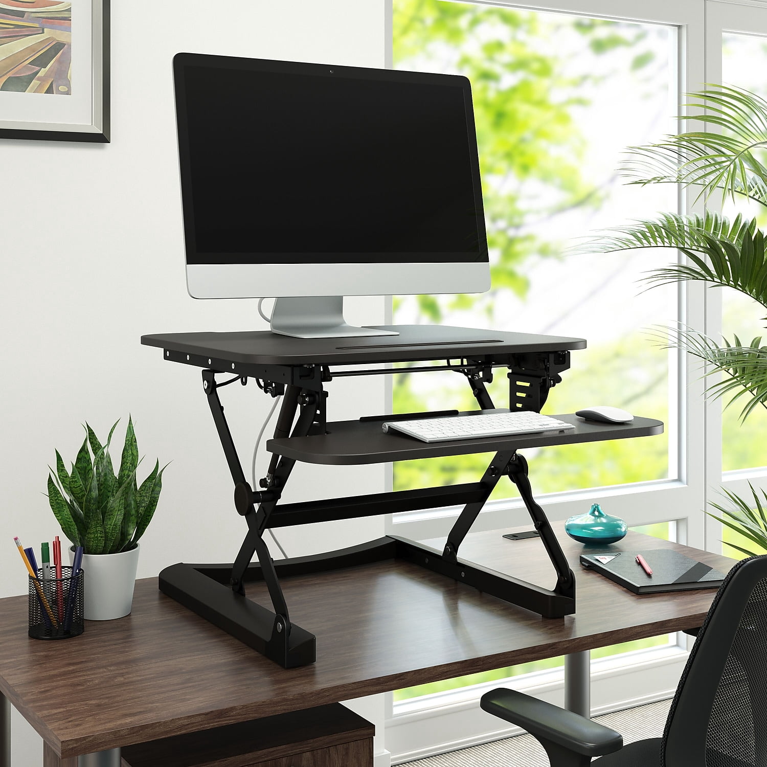 Staples Sit to Stand Adjustable Desk Riser 27" 2447503