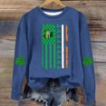 thumbnail image 1 of Qiopertar Mode Femmes Saint-Patrick Décontracté Manches Longues Col Rond Imprimé Chandail en Molleton Dames Hauts Blouse Offres de la Semaine Liquidation Moins de 5$ jusqu'à 90 % de Réduction, 1 of 4