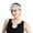 Light Grey, variant on Fvsianol Sport Hat Sun Visor Hat Empty Top Colorful Stripes Hat with Sweatband Adjustable Stretchy Band Extended Brim Tennis Sport Hat