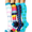 White Blue, variant on 4 Pairs Copper Compression Socks for Women & Men Circulation 15-20 mmhg - Better Blood Flow, Swelling, Best Support for Medical, Running, Nursing