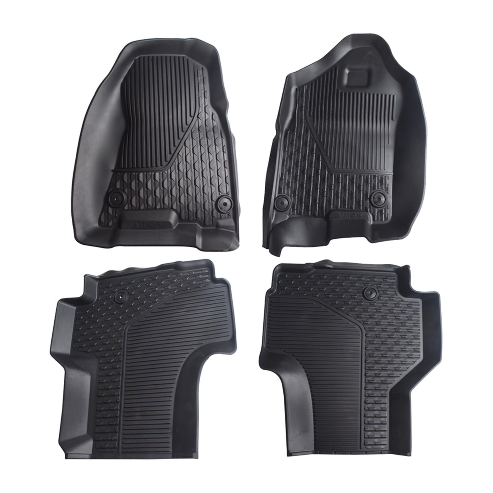 LABLT 4Pcs Automotive Floor Mats Rubber Car Floor Mats Heavy Duty