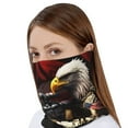 thumbnail image 4 of Honeii American Bald Eagle Warrior Print Winter Beanie Daily Hat - Thermal Polar Fleece Ski Running Hat Skull Cap for Men and Women,Beanie, 4 of 8