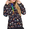 thumbnail image 4 of KLL Colorful Mushrooms in Doodle Style for Womens Pullover Hoodie with Pocket Hooded Long Sleeve Shirts Sweatshirt for Women-Small, 4 of 7