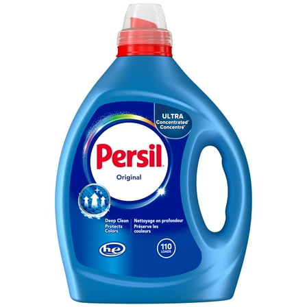 Persil Deep Clean Liquid Laundry Detergent, Original, Ultra Concentrated, 82,5 fl oz, 110 Loads