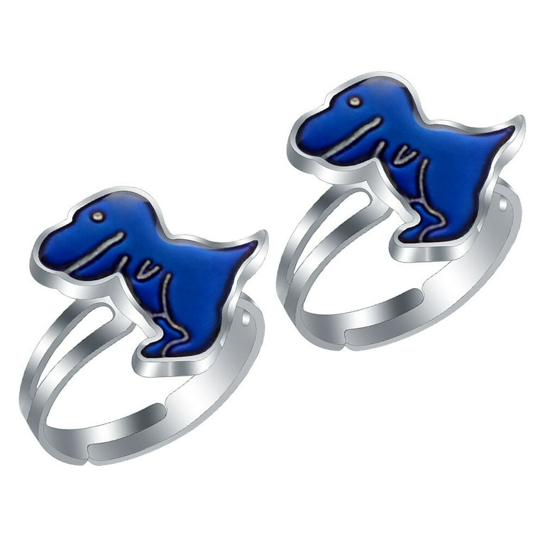 2Pcs Decorative Mood Rings Delicate Kids Rings Multi function