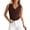Brown, variant on Cowl Neck Tops for Women Sleeveless Going Out Business Casual Tank Top Spring Summer Outfits Fashion Clothing