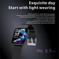 thumbnail image 3 of Q9 Pro Smart Bracelet Sports Watch 1.85'' Full-Touch Pantalla grande Monitor de temperatura corporal Abanopi Azul negro, 3 of 7