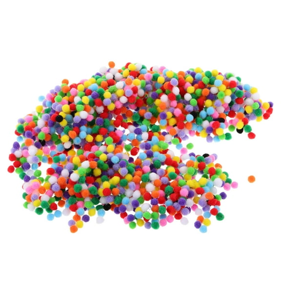 Raindrops 2000pcs Small Pom Poms For Crafts 5mm Craft Pompoms Balls Pompoms Bright Color Arts And Making Hobby Supplies Holiday Party Christmas Decor