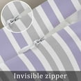 thumbnail image 7 of Light Purple Grey Stripe Throw Pillow Cover 24 x 36 Inch Decorative Pillow Cover Farmhouse Minimalist Striped Lumbar Pillowcase Seasonal Rectangle Cushion Case for Couch Sofa Bed Living Room, 7 of 7