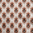 thumbnail image 1 of oneOone Silk Tabby Rust Brown Fabric Asian Ikat Fabric For Sewing Printed Craft Fabric By The Yard 42 Inch Wide, 1 of 4