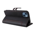 thumbnail image 3 of Premium Wallet Case for iPhone 14 with Card Slots & Kickstand, Flip Cover Black, 3 of 7