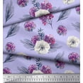 thumbnail image 3 of Soimoi polyester Crepe Fabric Leaves,Succulent & Anemone Flower Print Fabric by the Yard 42 Inch Wide, 3 of 3