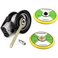 thumbnail image 4 of 6" Professional Air Random Orbital Palm Sander with 1pc 6" Backup Plate, Heavy Duty Dual Action Pneumatic Sander Silver, 4 of 6