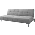 thumbnail image 4 of Sofa Cama Reclinable El Bazar Store New York Terciopelo Gris Plata Futón 3 posiciones Sala, 4 of 7