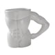 thumbnail image 1 of Taza de cerámica Taza de café 300 ml Taza de té Taza de desayuno Taza de café Decorativa con Blanco, 1 of 9