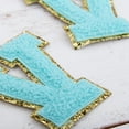 thumbnail image 5 of 3 Pack Chenille Iron On Glitter Varsity Letter "V" Patches - Blue Chenille Fabric With Gold Glitter Trim - Sew or Iron on - 5.5 cm Tall, 5 of 8